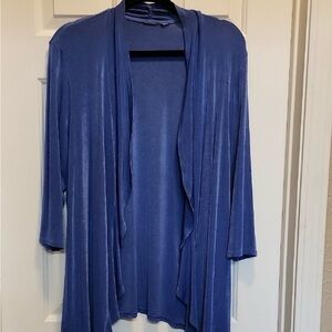 Chico's Travelers  Indigo Cardigan sz 2 (Large)